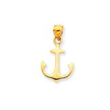 Pendants & Charms,Gold,Yellow,14K,24 mm,14 mm,Each,Nautical,Under $100
