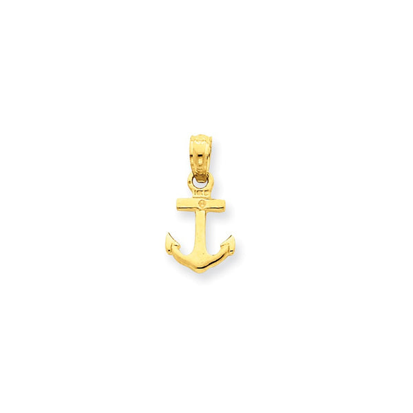 Pendants & Charms,Gold,Yellow,14K,16 mm,9 mm,Each,Nautical,Under $100