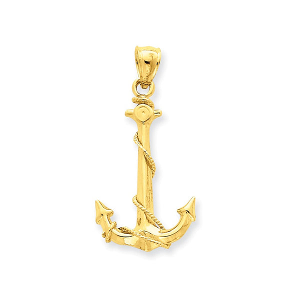 Pendants & Charms,Gold,Yellow,14K,32 mm,16 mm,Each,Nautical,Between $200-$400