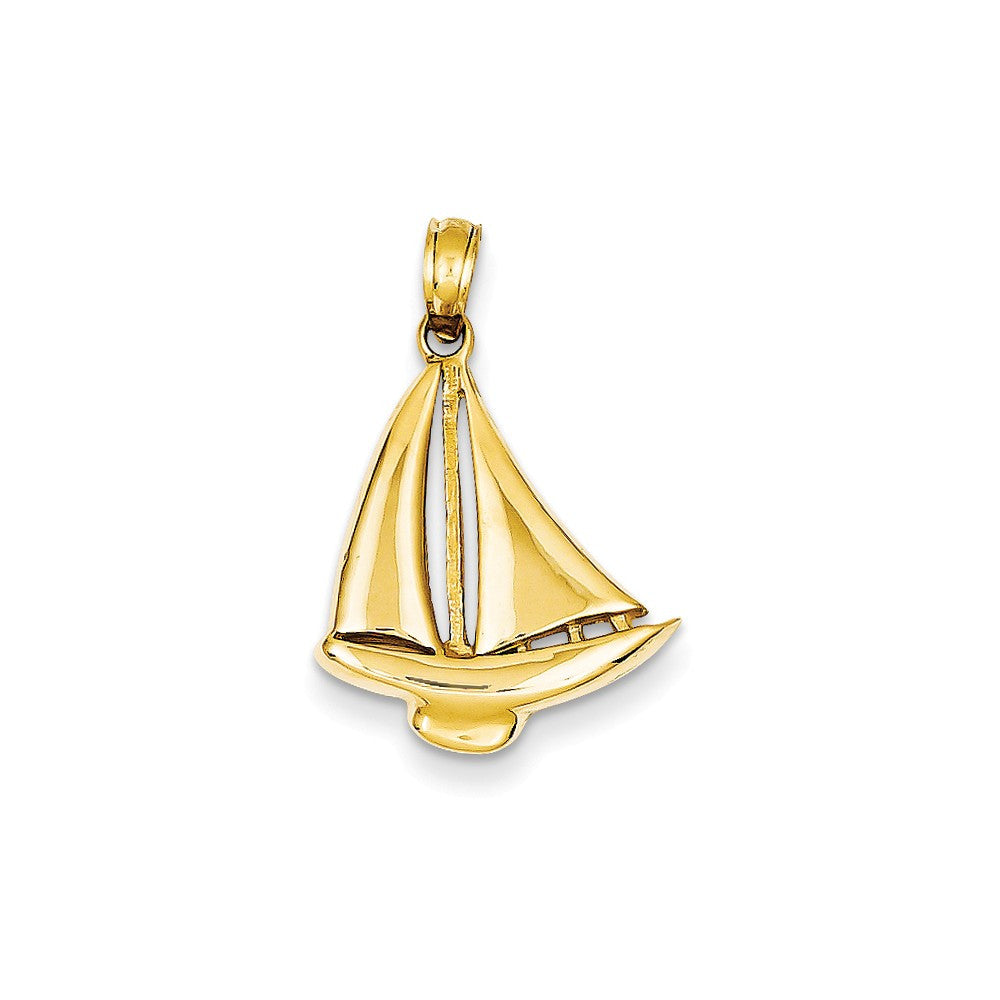 Pendants & Charms,Gold,Yellow,14K,24 mm,16 mm,Each,Nautical,Between $100-$200
