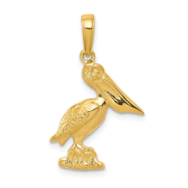 Solid,Polished,14K Yellow Gold,Textured,Textured Back
