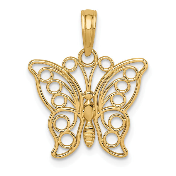 Polished,14K Yellow Gold,Cut-Out