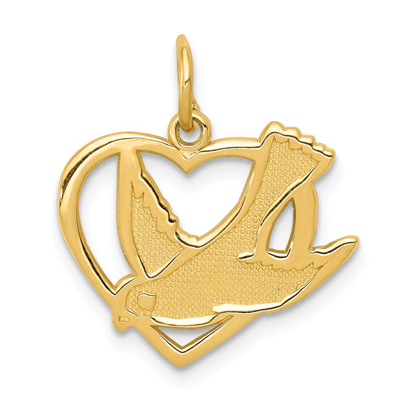 Polished,14K Yellow Gold,Textured,Textured Back