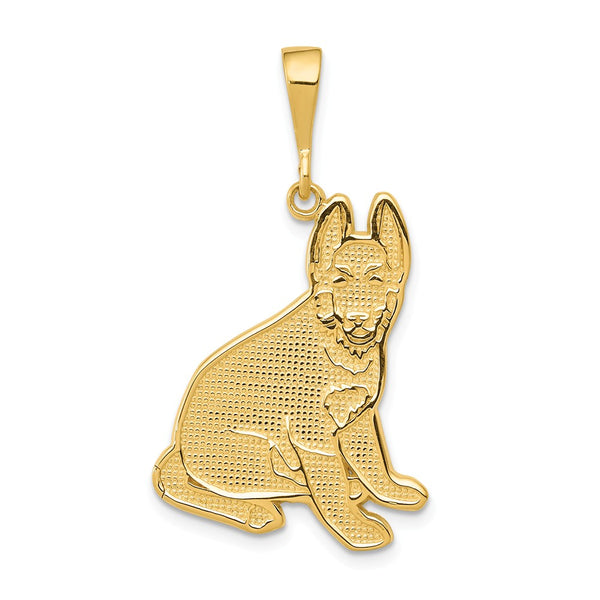 Solid,Casted,Polished,14K Yellow Gold,Textured,Textured Back