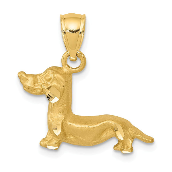 Solid,Casted,Diamond Cut,Satin,14K Yellow Gold,Open Back