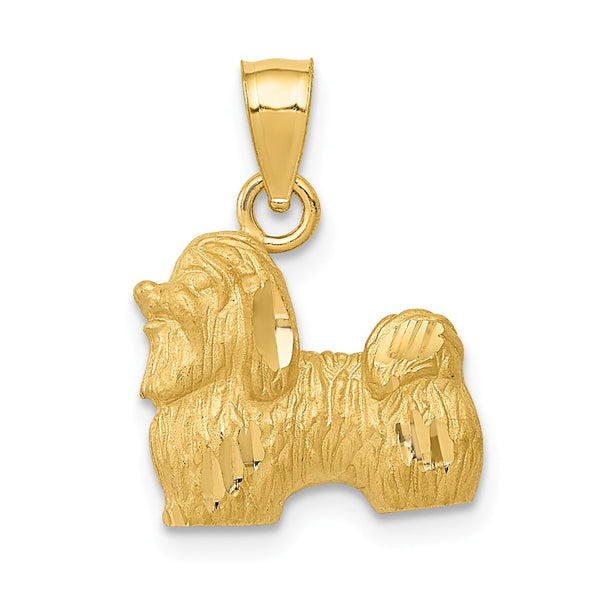 Casted,Diamond Cut,Satin,14K Yellow Gold,Open Back,Textured