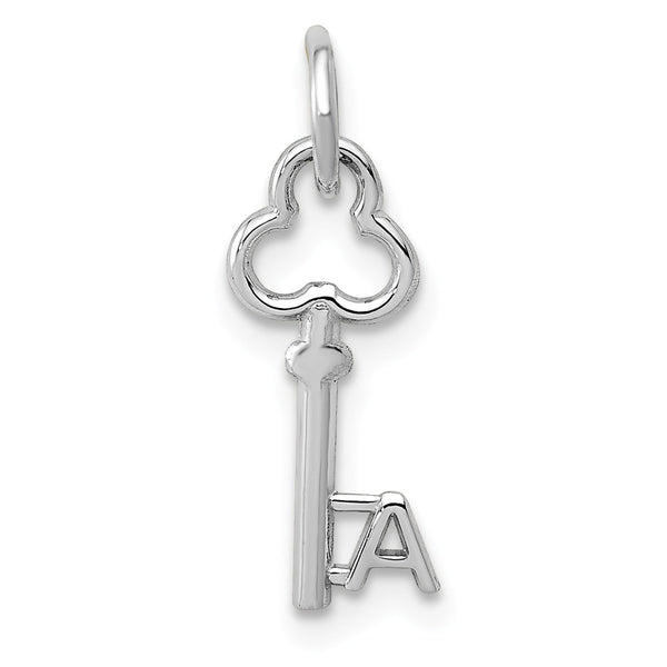 Solid,Casted,Polished,14K White Gold,Flat Back