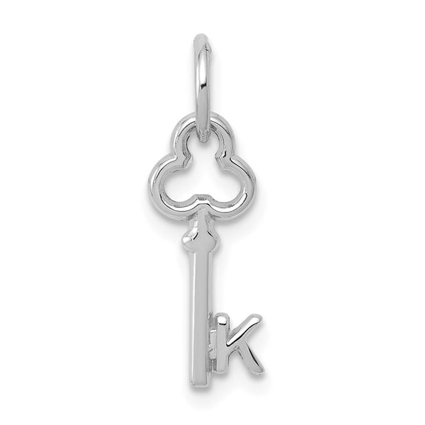 Solid,Casted,Polished,14K White Gold,Flat Back