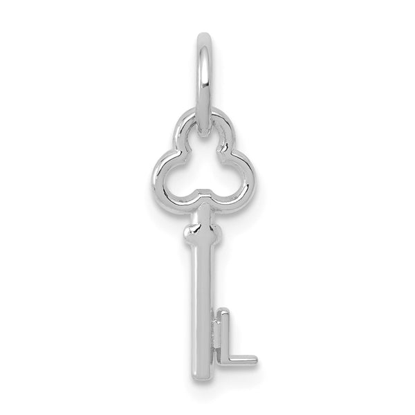 Solid,Casted,Polished,14K White Gold,Flat Back