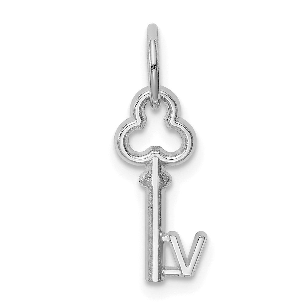 Solid,Casted,Polished,14K White Gold,Flat Back