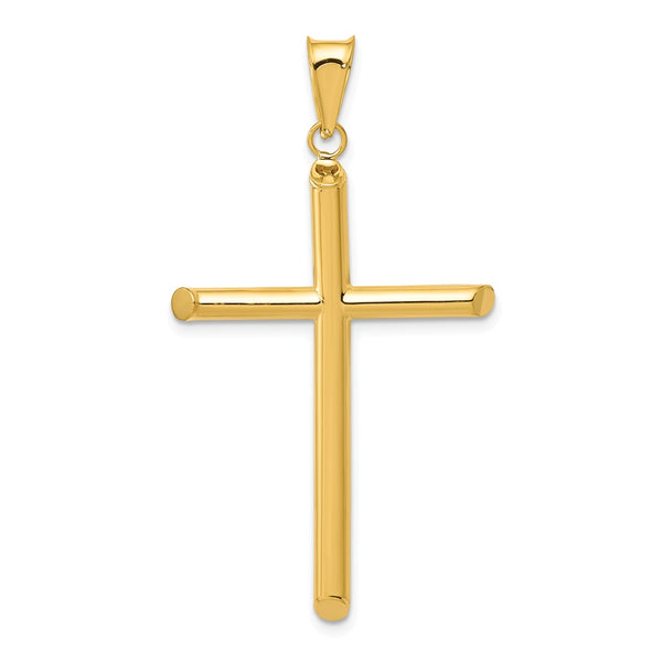 Polished,3-D,14K Yellow Gold,Hollow