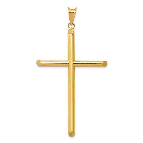 Polished,3-D,14K Yellow Gold,Hollow