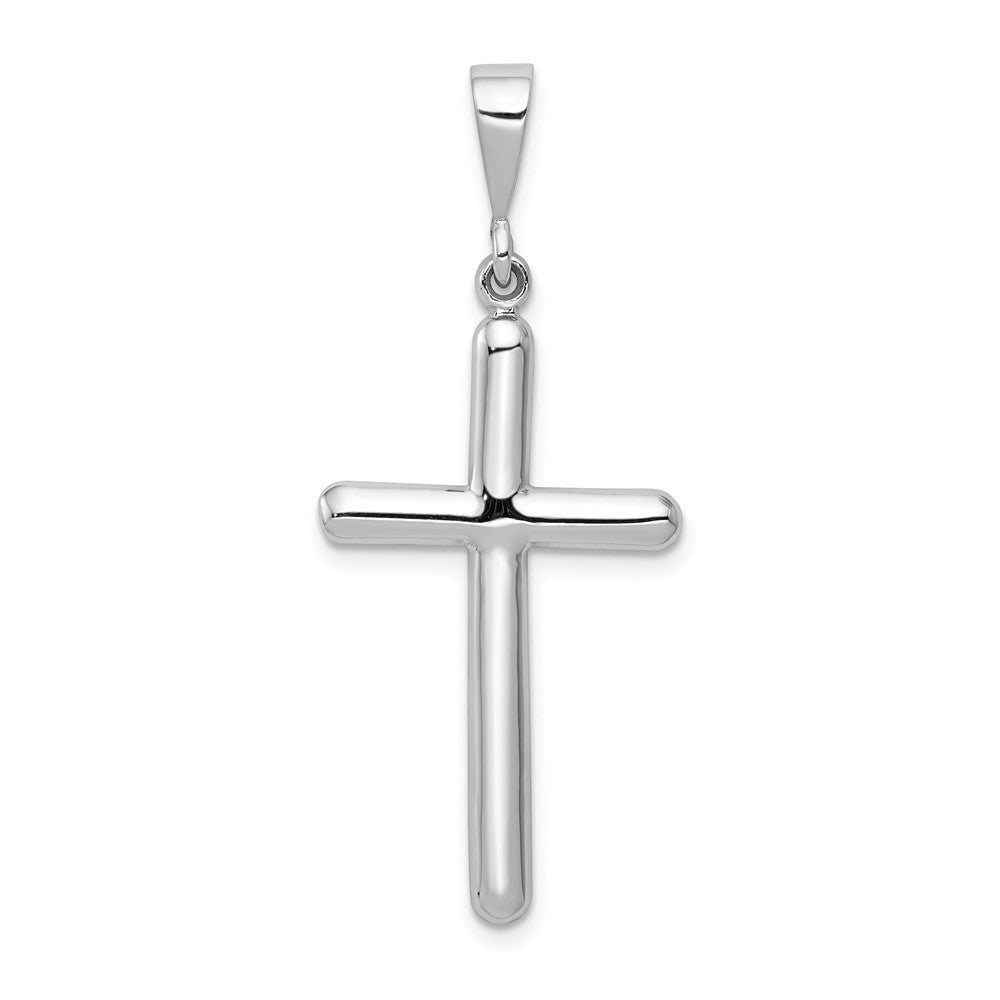 Solid,Casted,Polished,14K White Gold,Textured Back