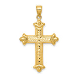 Diamond Cut,Polished,14K Yellow Gold,Hollow,Reversible