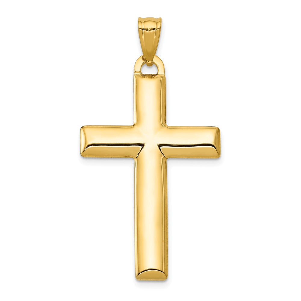Polished,Hollow,14K Yellow Gold & Rhodium,Reversible