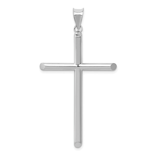 Polished,3-D,14K White Gold,Hollow