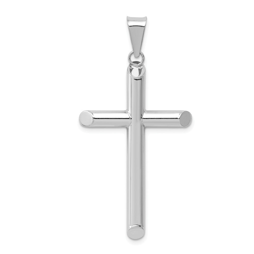 Polished,3-D,14K White Gold,Hollow