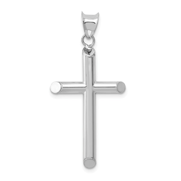 Polished,3-D,14K White Gold,Hollow
