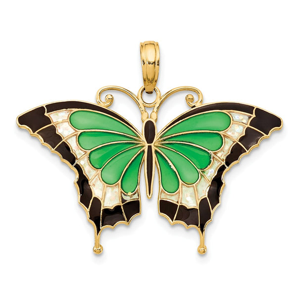 Solid,Polished,14K Yellow Gold,Acrylic,Translucent