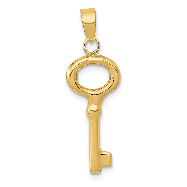 Polished,3-D,14K Yellow Gold