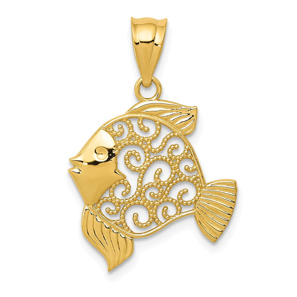 Solid,Casted,Polished,14K Yellow Gold,Open Back,Textured