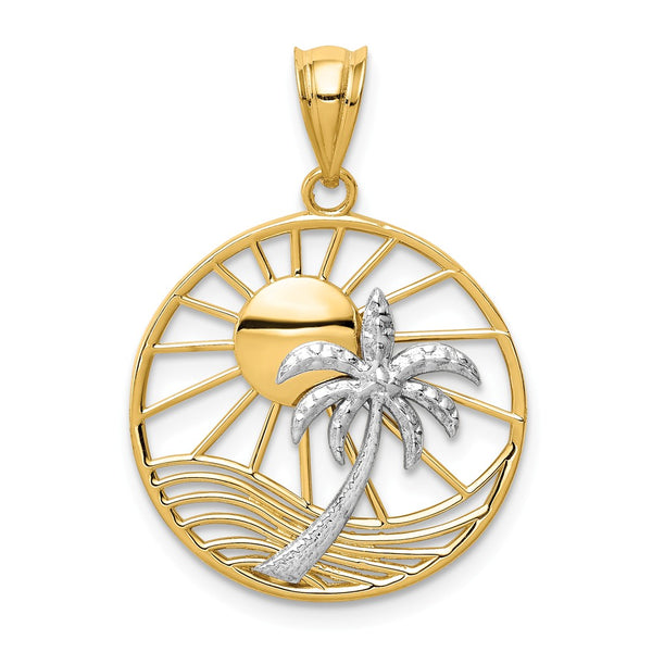Polished,14K Two-Tone,Open Back,Textured