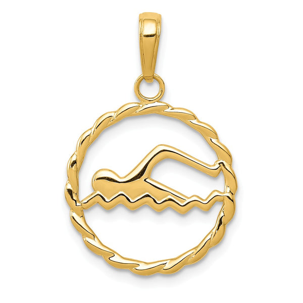 Polished,14K Yellow Gold,Textured,Textured Back
