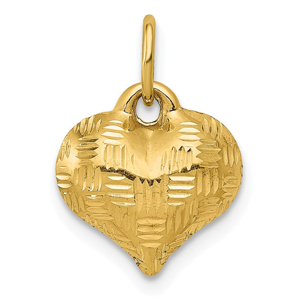 Polished,3-D,14K Yellow Gold,Hollow,Textured,Patterned