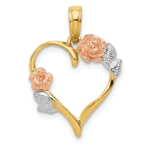 Polished,14K Yellow Gold & Rhodium,14K Yellow Gold Rose Gold