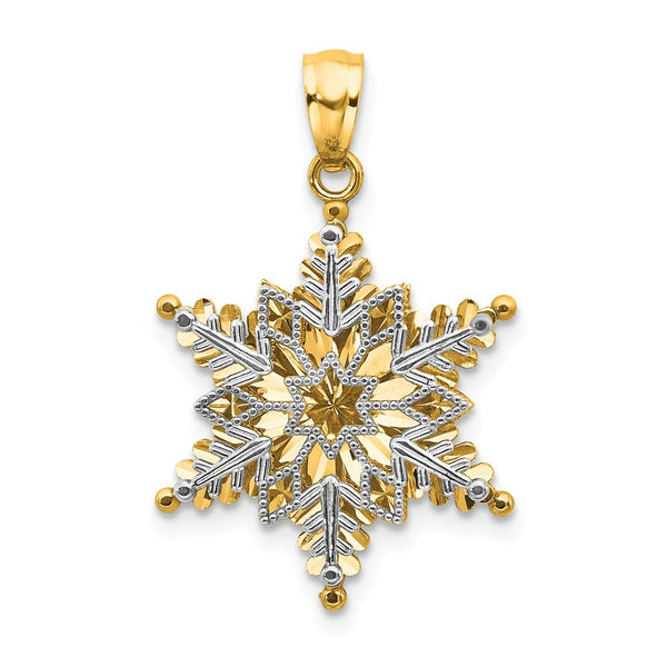 Polished,14K Two-Tone,Textured,Open