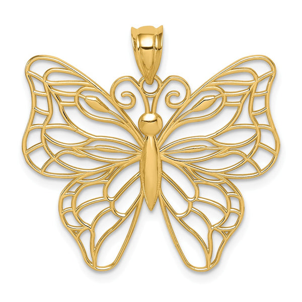 Polished,14K Yellow Gold,Cut-Out