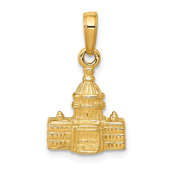 Solid,Polished,3-D,14K Yellow Gold,Textured