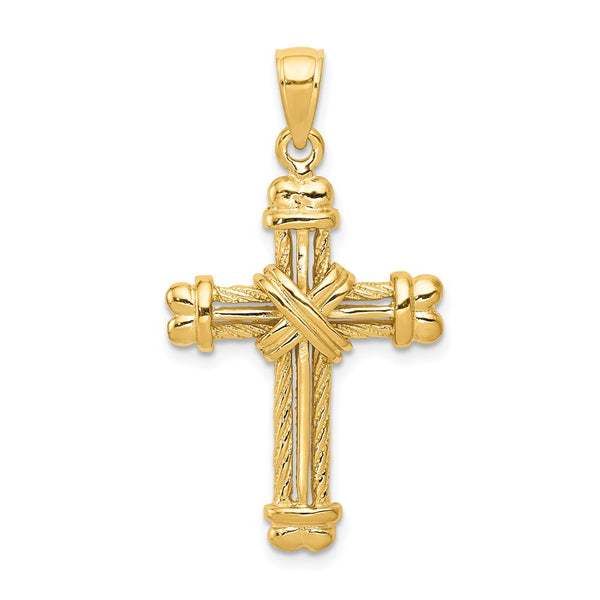 Solid,Polished,14K Yellow Gold,Textured