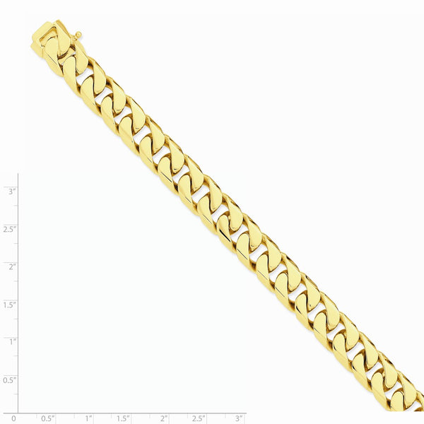 Solid,Casted,Polished,14K Yellow Gold,Avail. With Lobster Clasp,Heavy Duty Box Chain