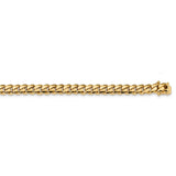 14K Yellow Gold 6.80mm Hand-Polished Miami Cuban Chain
