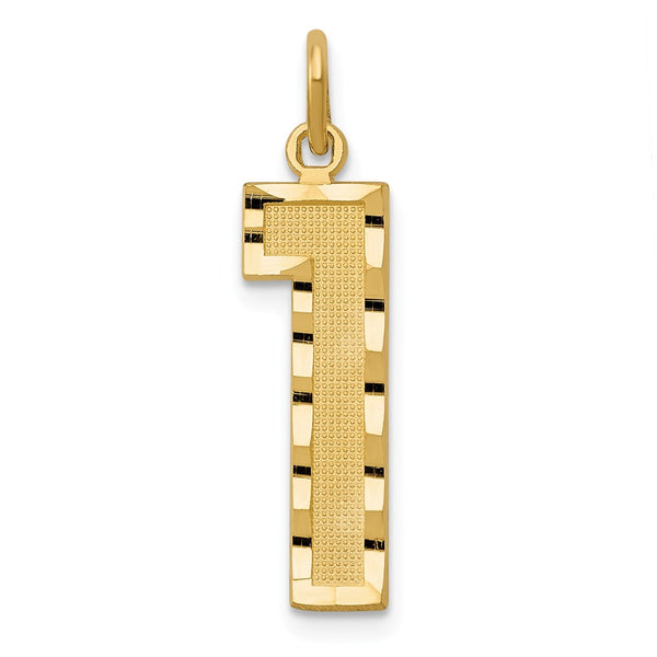 Solid,Casted,Diamond Cut,Satin,14K Yellow Gold