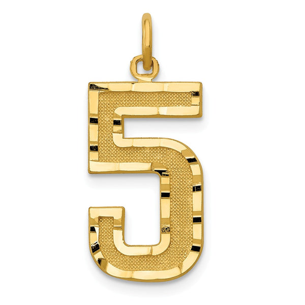 Solid,Casted,Diamond Cut,Satin,14K Yellow Gold