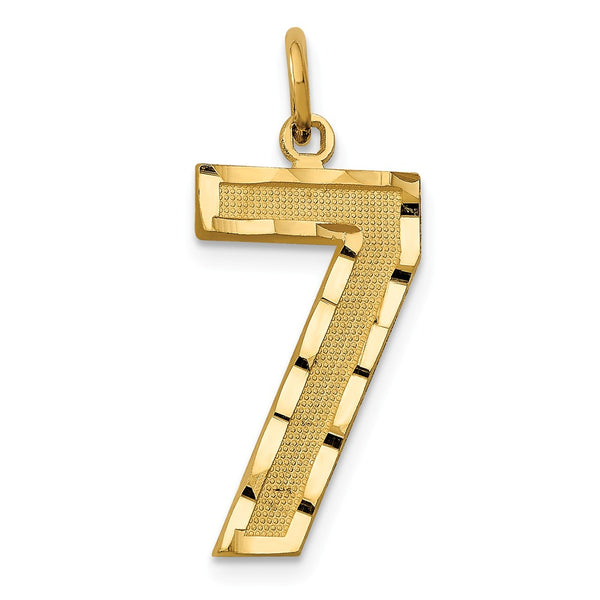 Solid,Casted,Diamond Cut,Satin,14K Yellow Gold