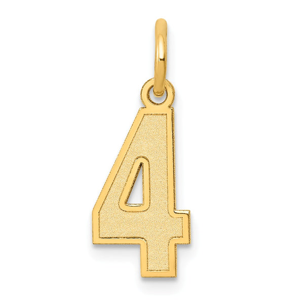 14K Yellow Gold,Laser-Cut