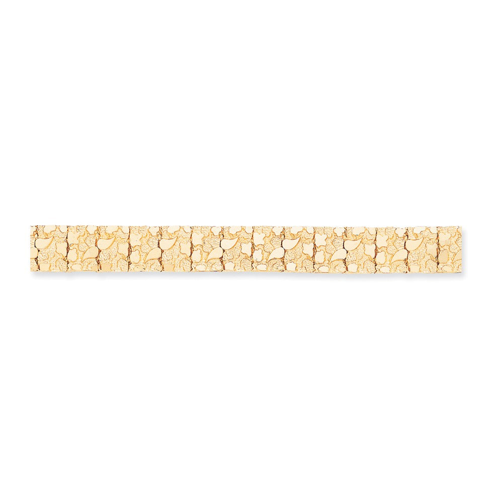 Solid,Casted,Polished,14K Yellow Gold,Fold-Over Clasp