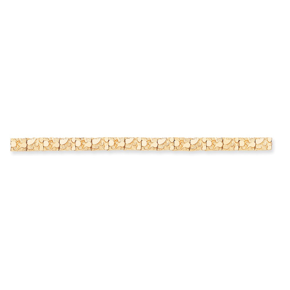 Solid,Casted,Polished,14K Yellow Gold,Fold-Over Clasp