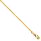 Solid,Diamond Cut,14K Yellow Gold,Lobster Clasp