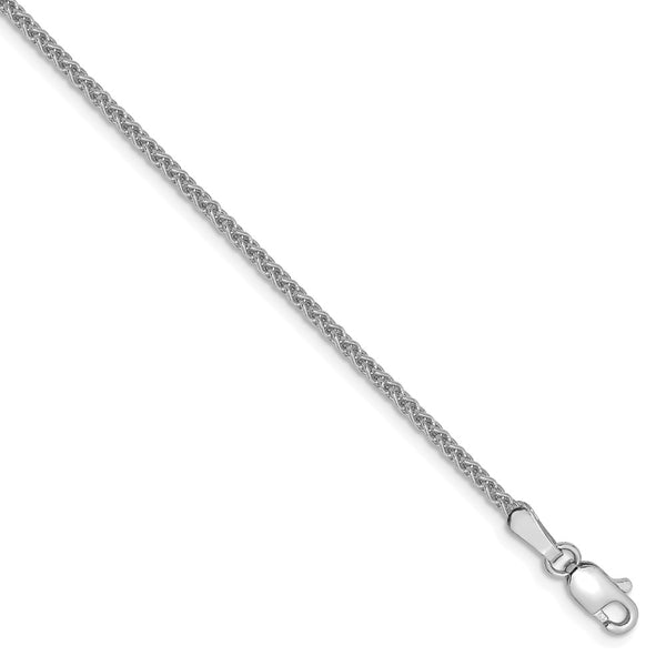 Solid,14K White Gold,Lobster Clasp