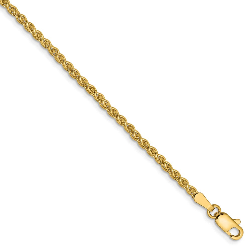 Solid,Polished,14K Yellow Gold,Lobster Clasp