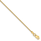 Solid,14K Yellow Gold,Lobster Clasp