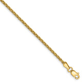 Solid,14K Yellow Gold,Lobster Clasp