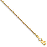 Solid,Diamond Cut,14K Yellow Gold,Lobster Clasp