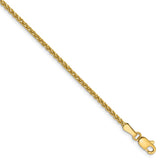 Solid,Diamond Cut,Polished,14K Yellow Gold,Lobster Clasp
