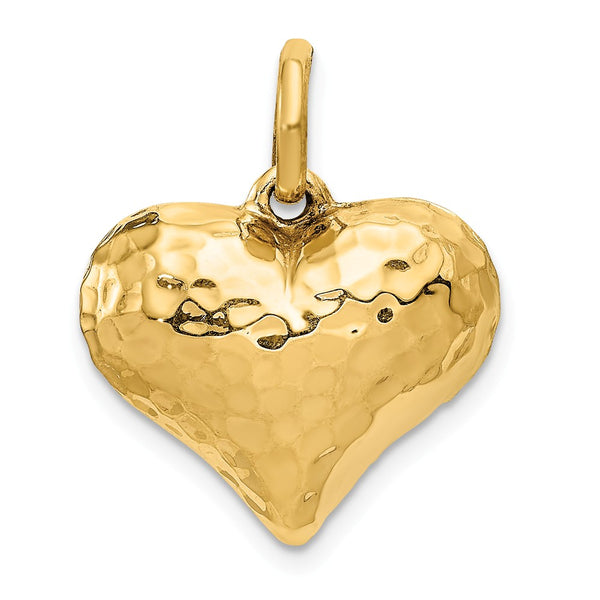 Polished,3-D,14K Yellow Gold,Hollow