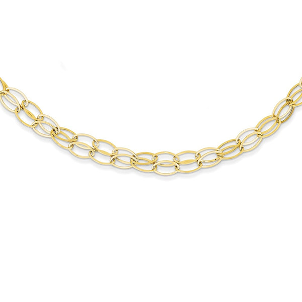 Necklaces,Other Chains,Fancy Necklace,Gold,Yellow,14K,18 in,7 mm,Lobster,2 in,Fancy